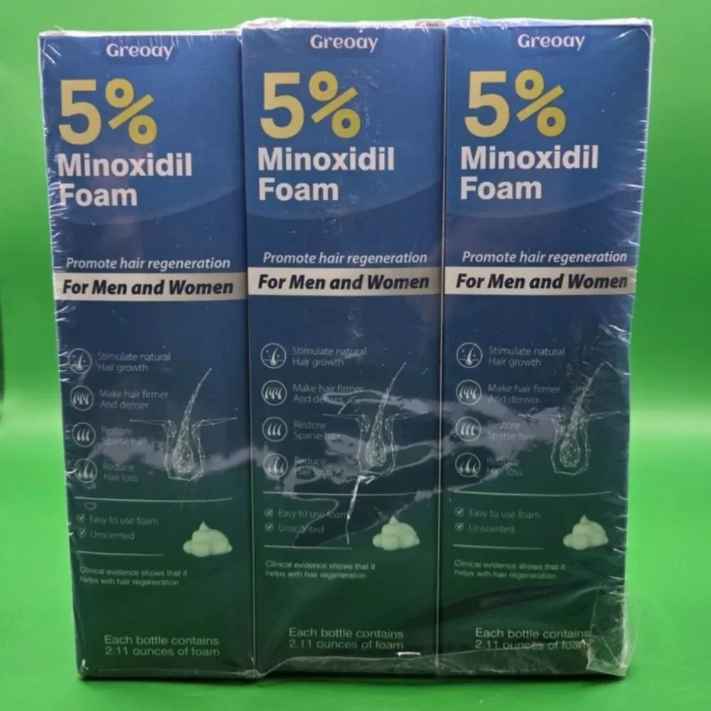 Sealed 3-Pack 5% Minoxidil Foam